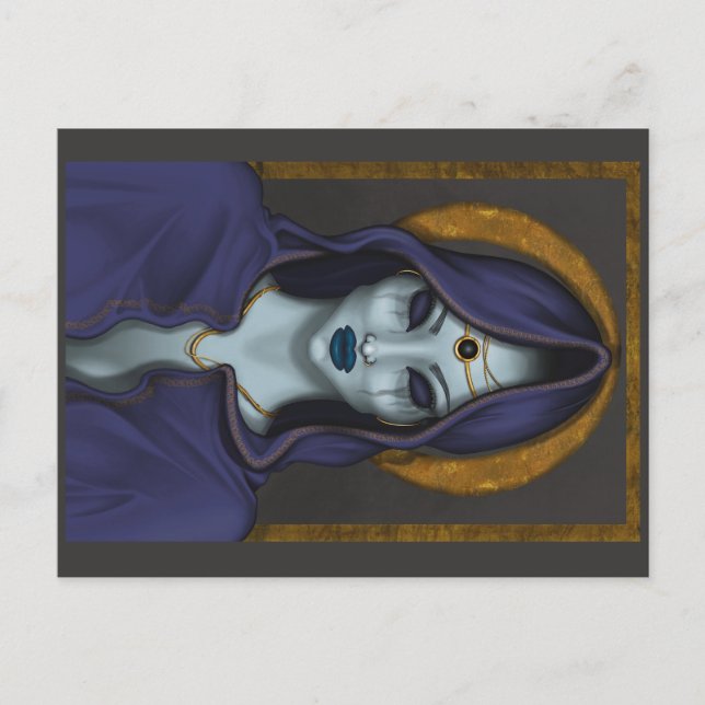 Hexe Postkarte (Vorderseite)