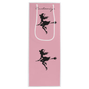 Hexe-Reitbesen Halloween Thunder_Cove Geschenktüte Für Weinflaschen