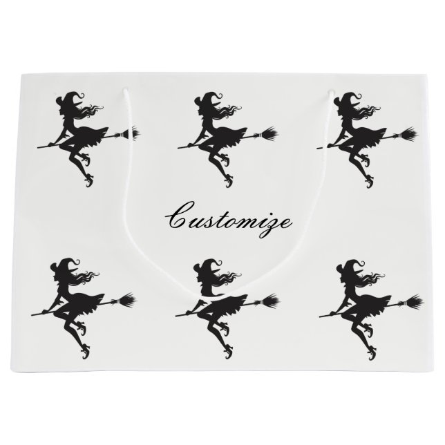 Hexe-Reitbesen Halloween Thunder_Cove Große Geschenktüte (Vorderseite)