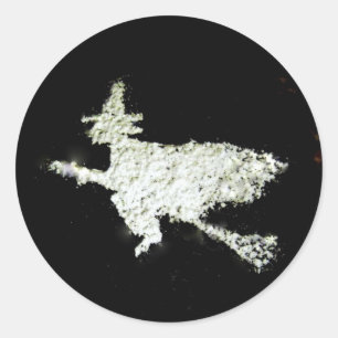 Hexe Runder Aufkleber