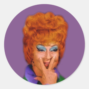 Hexe Runder Aufkleber