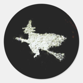 Hexe Runder Aufkleber