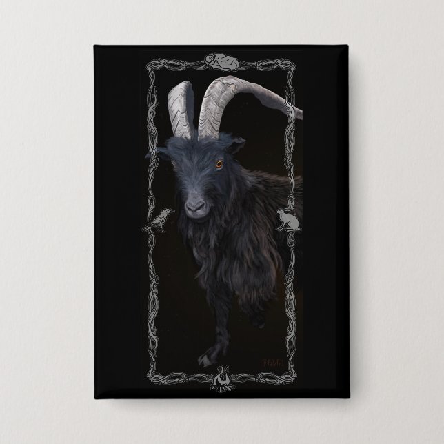 Hexe-Sabbat Button (Vorderseite)