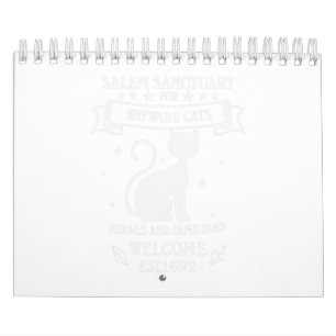 Hexe Salem Heiligtum für Wayward Black Cats 1692. Kalender