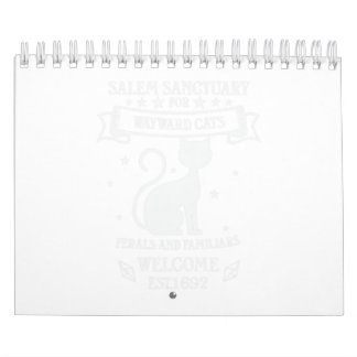 Hexe Salem Heiligtum für Wayward Black Cats 1692. Kalender