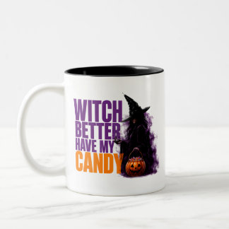 🧙 Hexe sollte besser meine Süßigkeiten haben Lust Zweifarbige Tasse