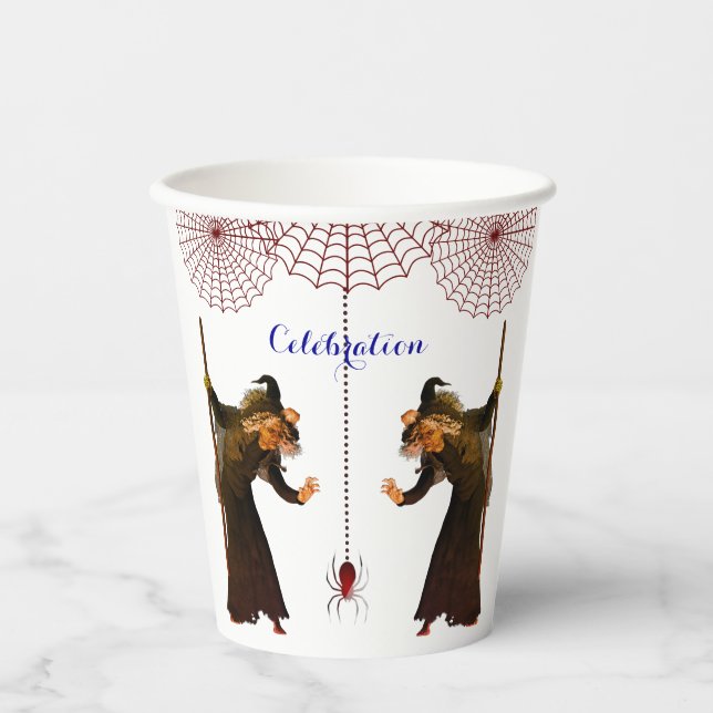 Hexe Spooky Pappbecher (Vorderseite)