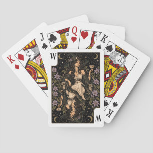 Hexe, Sternen-Tarot-Kunst Spielkarten