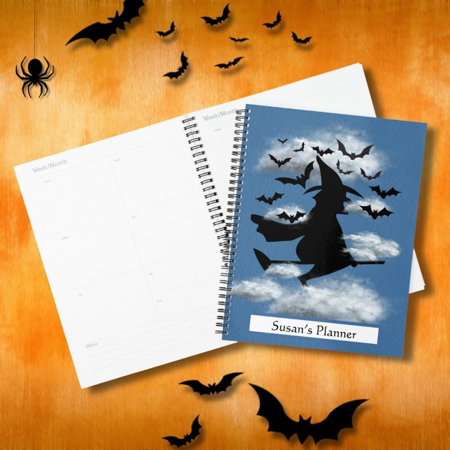 Hexe und Fledermäuse - Halloween Planer (Von Creator hochgeladen)