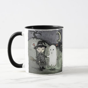 Hexe und Geist in der Liebe Tasse
