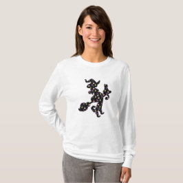Hexe und Katze, Halloween-Stimmung T-Shirt