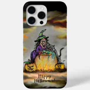 Hexe und schwarze Katze, Happy Halloween! Case-Mate iPhone Hülle