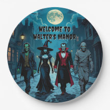 Hexe, Vampire, Dracula und Mummy-Halloween-Party