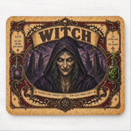 Hexe, Vintage-Circus-Monster Mousepad