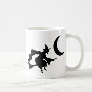 Hexe vom Crescent Moon fliegen Kaffeetasse