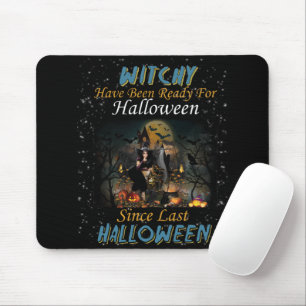 Hexe war zu Halloween fertig Mousepad