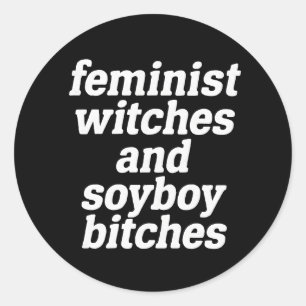Hexe & Zauberer Feministische Aufkleber Gestaltung