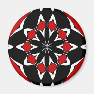 Hexe-Zeichen-rotes Schwarzes Magnet