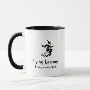 Hexebroomstick-Fliegen-Lektionen Tasse
