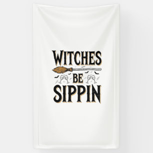 Hexen Be Sippin Vintage Halloween Trink Shirt_1 Banner