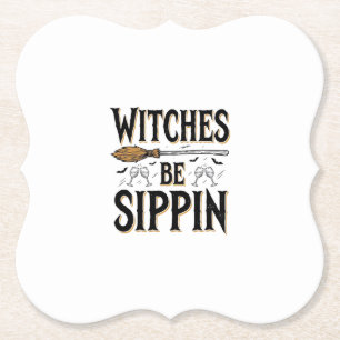 Hexen Be Sippin Vintage Halloween Trink Shirt_1 Untersetzer