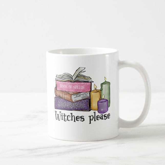 Hexen bitte | Für Buchübersetzungen | Bibliothekar Kaffeetasse (Rechts)