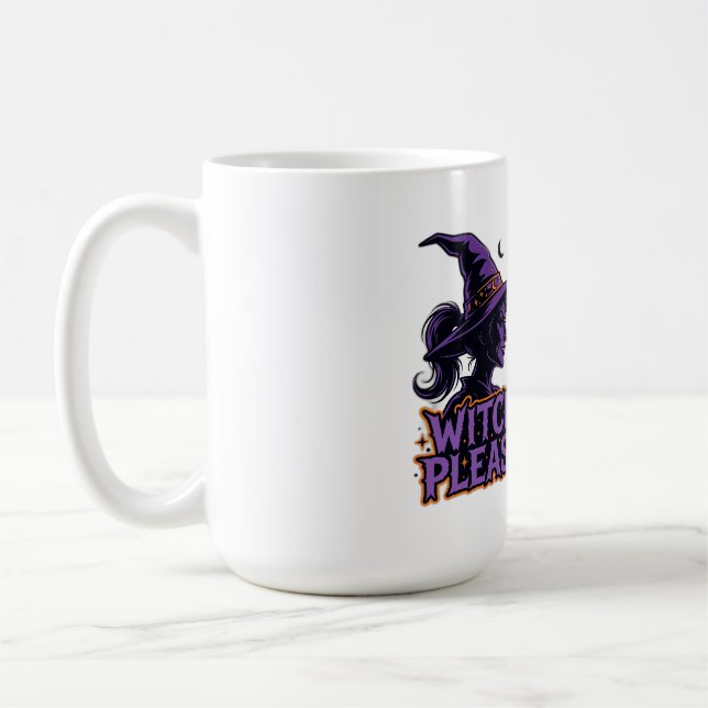 Hexen bitte Halloween-Tasse Kaffeetasse (Links)