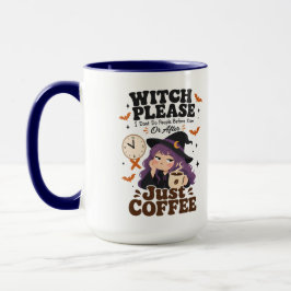 Hexen, bitte Navy große Tasse Halloween-Geschenk