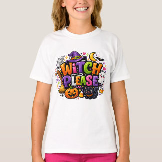 HEXEN, BITTE Süßer gruseliger Halloween-Style T-Shirt