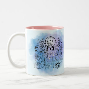 Hexen-Blick: Mystisches, visionäres Design Zweifarbige Tasse