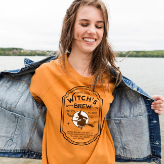 Hexen Bräunen Vintages Design T-Shirt