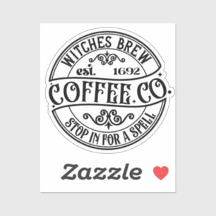 Hexen Brew Coffee Co Stickers Aufkleber