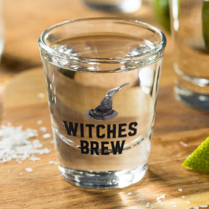 Hexen Brew   Frohe Halloween   Hexenhut Schnapsglas