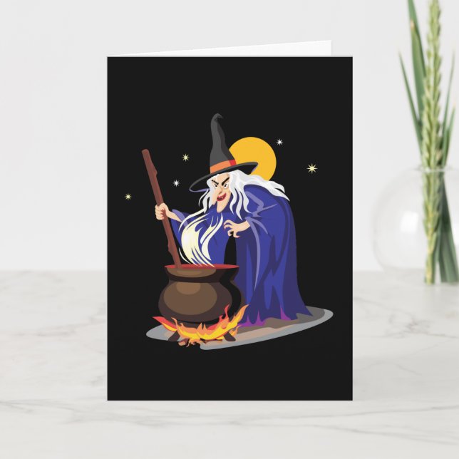 Hexen Brew Halloween Cards Karte (Vorderseite)