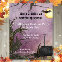 Hexen Brew Halloween Flyer