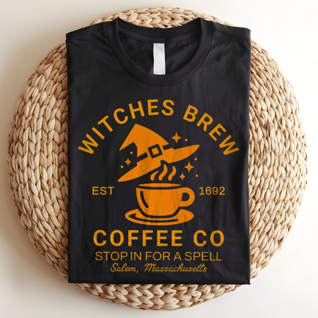 Hexen Brew Salem Massachusetts Halloween-Kaffee Tri-Blend Shirt (Von Creator hochgeladen)