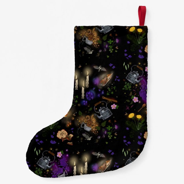 Hexen Brew Tee und Cotattcore Muster Kleiner Weihnachtsstrumpf (Rückseite)