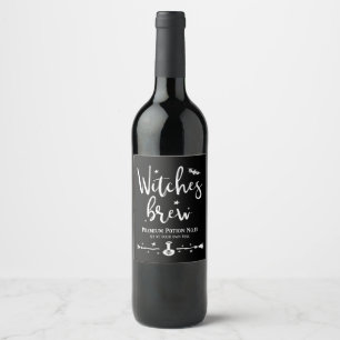 Hexen Brew Weinetikett