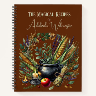 Hexen Cauldron Rezepte Personalisiert Notizbuch