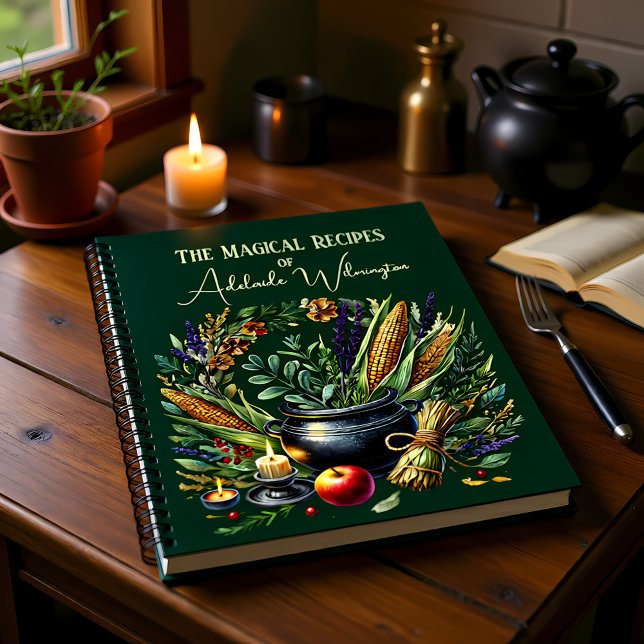 Hexen Cauldron Rezepte Personalisiert Notizbuch (Von Creator hochgeladen)