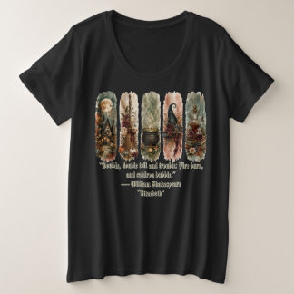 Hexen-Dekor, Gruseliges Halloween Große Größe T-Shirt