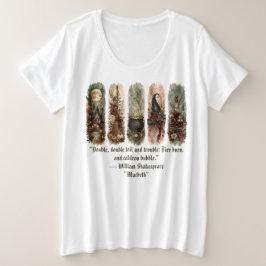 Hexen-Dekor, Gruseliges Halloween Große Größe T-Shirt