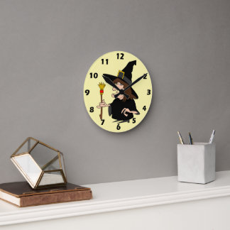 Hexen-Design Runde Wanduhr