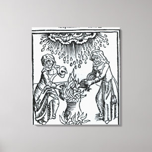 Hexen, die einen Bann, 1489 machen Leinwanddruck