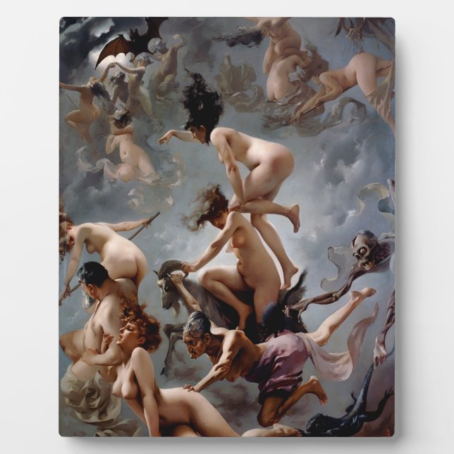 Hexen, die zum Sabbat gehen - Luis Ricardo Falero Fotoplatte (Vorderseite)