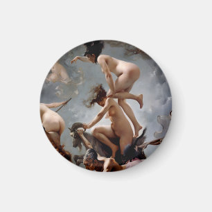 Hexen, die zum Sabbat gehen - Luis Ricardo Falero Magnet