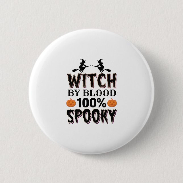 Hexen-DNA-Design Gruseliger Halloween-Humor_1 Button (Vorderseite)