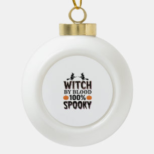Hexen-DNA-Design Gruseliger Halloween-Humor_1 Keramik Kugel-Ornament