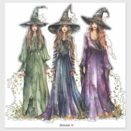 Hexen drei aufkleber