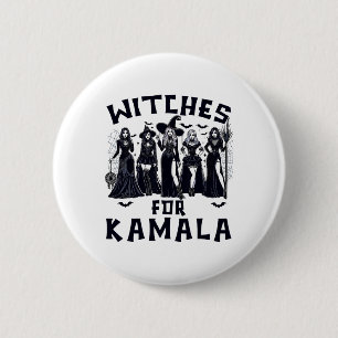 Hexen für Kamala Harris Wahl 2024 Halloween Button
